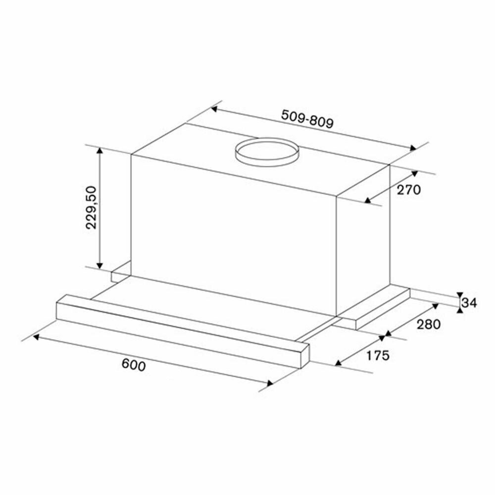 Вытяжка встраиваемая Bertazzoni KTE60MOD1C - фотография № 3