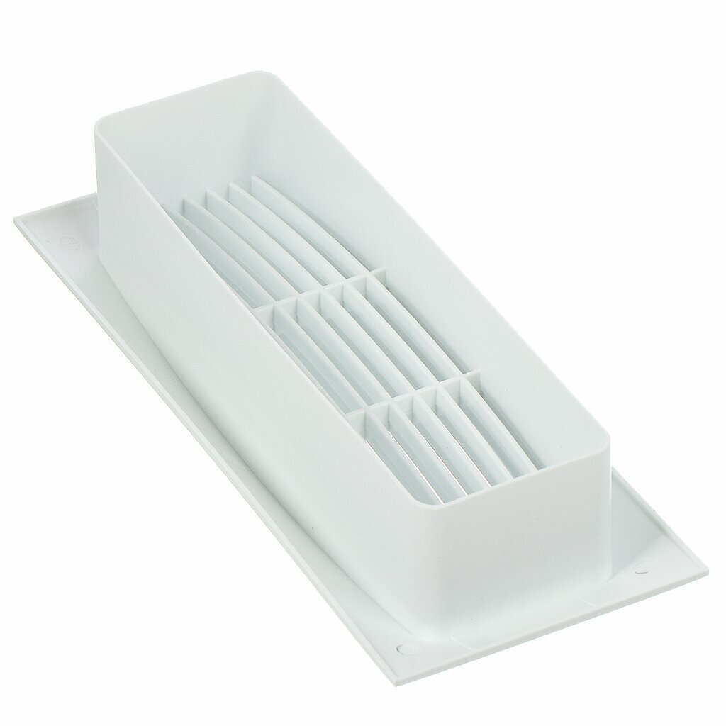 Решетка вентиляционная АВS- пластик, приточно-вытяжная, с фланцем 60х204 мм, белая, Event, 60204РСФ - фотография № 2
