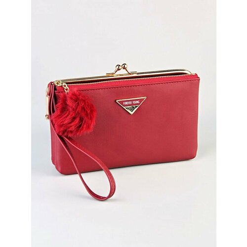 фото Кошелек barez cn19128-бордовый, фактура гладкая, бордовый