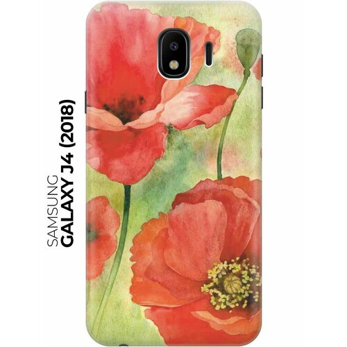 RE: PAЧехол - накладка ArtColor для Samsung Galaxy J4 (2018) с принтом Алые маки re paчехол накладка artcolor для samsung galaxy a7 2018 с принтом маки