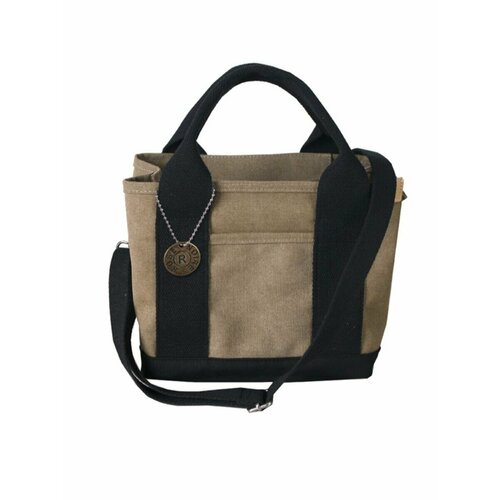 фото Сумка тоут , фактура зернистая, коричневый rose noire