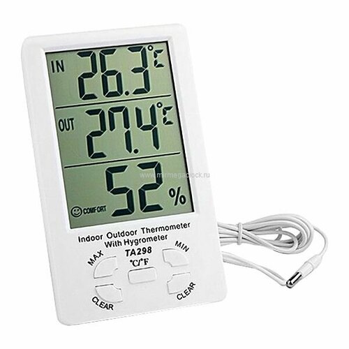 Room 201 2-nd Floor 420-5 Sungnae 3 Dong Kangdong-Ku CHINA Погодная станция с часами TA-298 c уличным датчиком П_298 79500₽