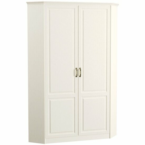 Шкаф Mobi с карнизом угловой для одежды Ливерпуль 13.124 цвет ясень ваниль/белый