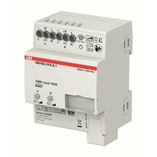 2CKA006197A0053 Универсальный светорегулятор ABB UD/S2.315.2.1 для LED, 2x315 Вт