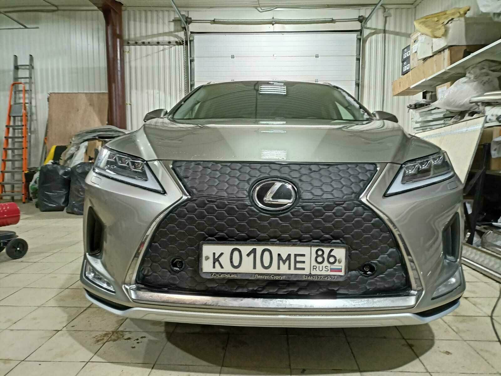 Утеплитель радиатора PREMIUM для Lexus RX300 2019-2022 Парктроники