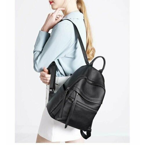 Рюкзак Maryam, фактура зернистая, чёрный