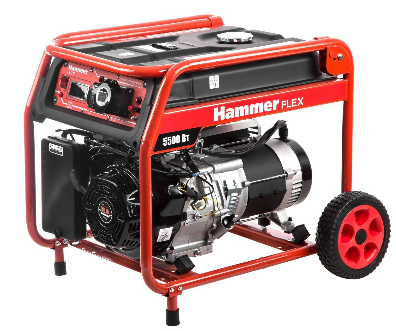 Hammer Flex GN6000T, 220/12 В, 5.5кВт, на колёсах