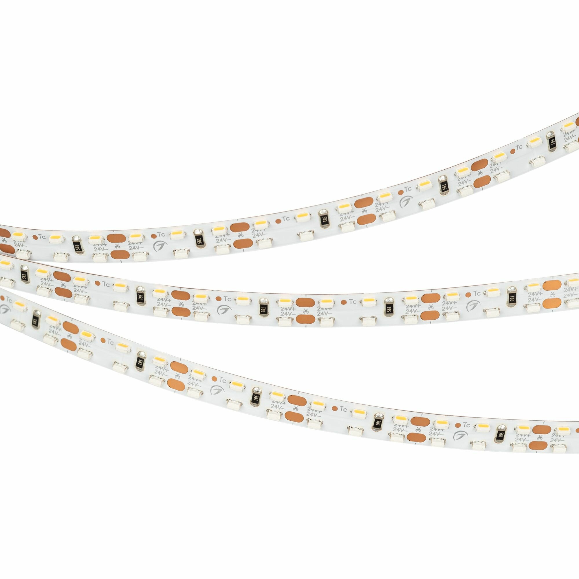 RS 2-5000 Warm3000 2x2 024466 Светодиодная лента 24В (3014, IP33, 240 LED/m, LUX, 5 м) Arlight - фото №5