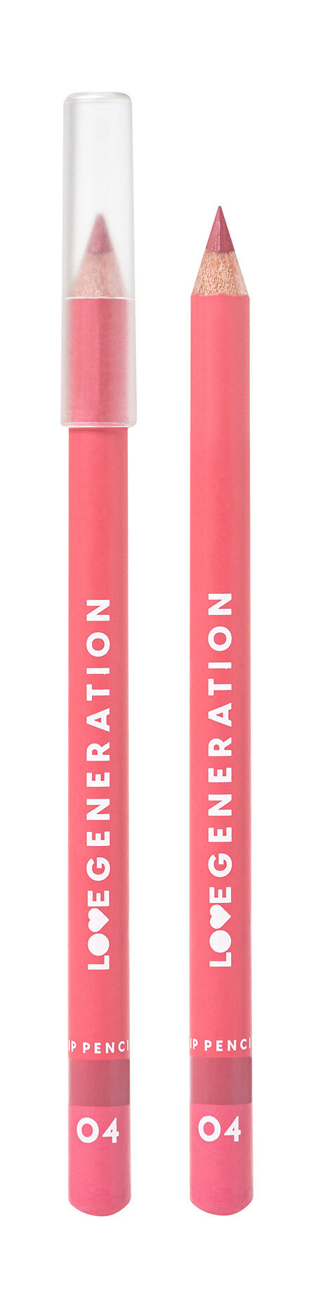 LOVE GENERATION Карандаш для губ, 1,2 г, 04 Розово-коричневый