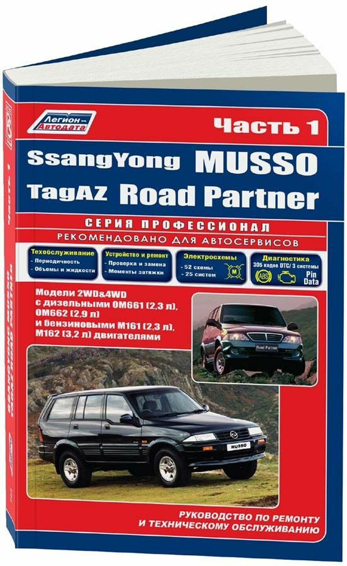 SsangYong Musso TagAZ Road Partner 2тт (компл. 2кн.) (мПрофессионал) (2 вида) - фото №1