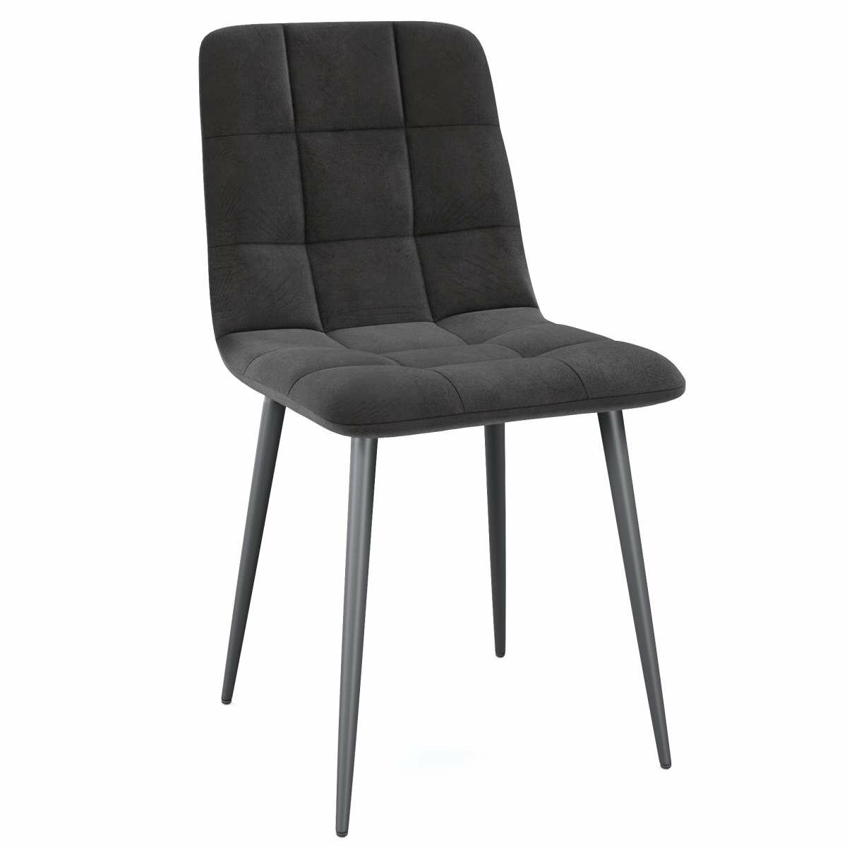 фото Стул Милан Темно-серый/Черный