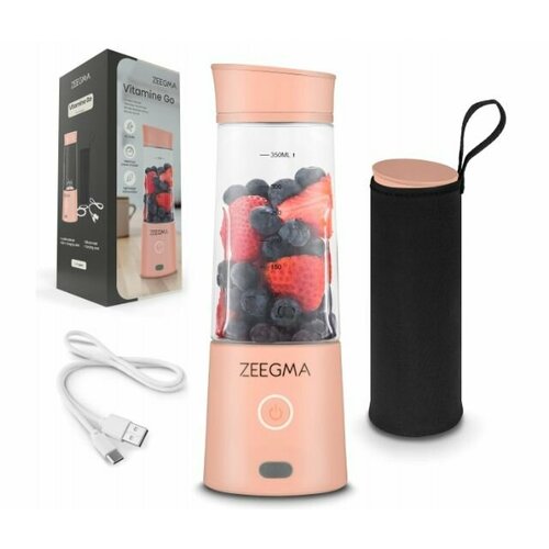 Портативный блендер Zeegma Vitamine Go USB 300 Вт розовый 1122200₽
