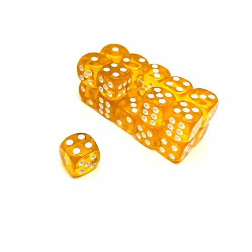 Игральные кости 12 мм ParMan кубики желтые - 20 шт зарики 300₽