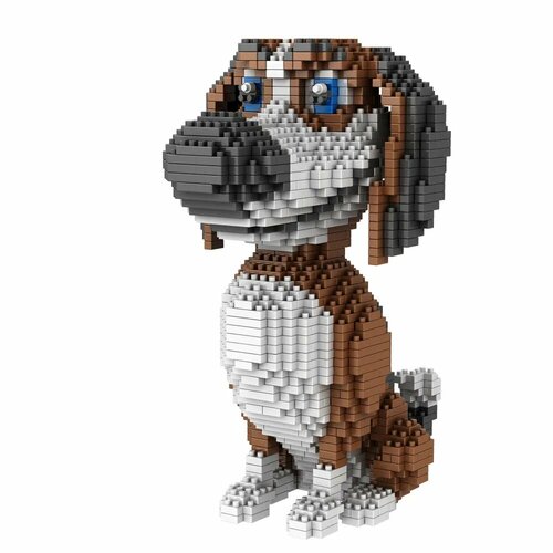 Конструктор 3D из миниблоков RTOY Большой собачий побег собачка Оззи 1800 деталей JM686-01