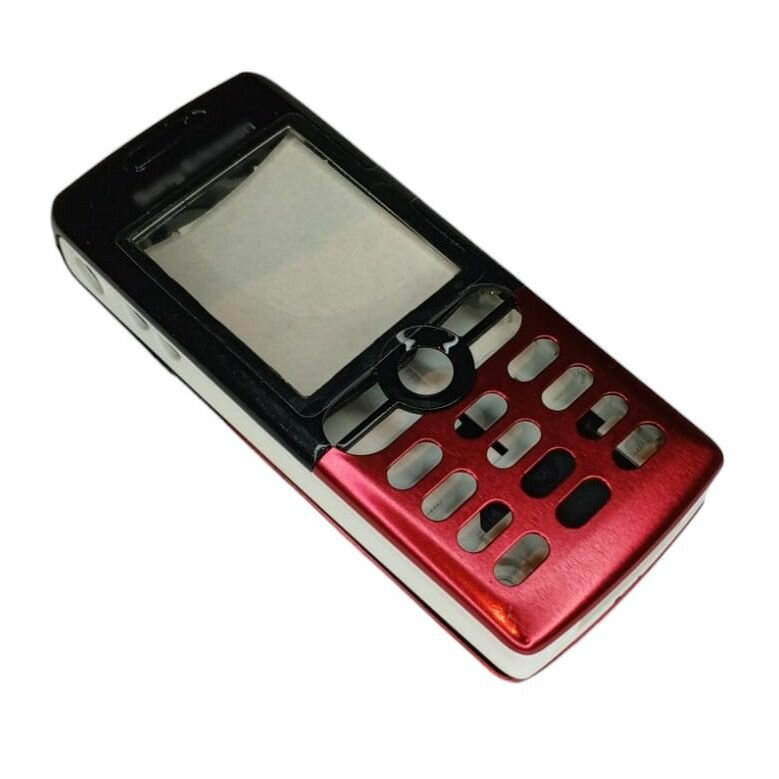 Корпус для Sony Ericsson T610 (Цвет: черный/красный)