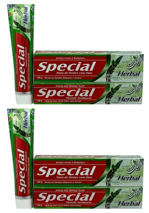 Special Зубная паста Herbal, с экстрактом трав, 100 г, 2 шт.