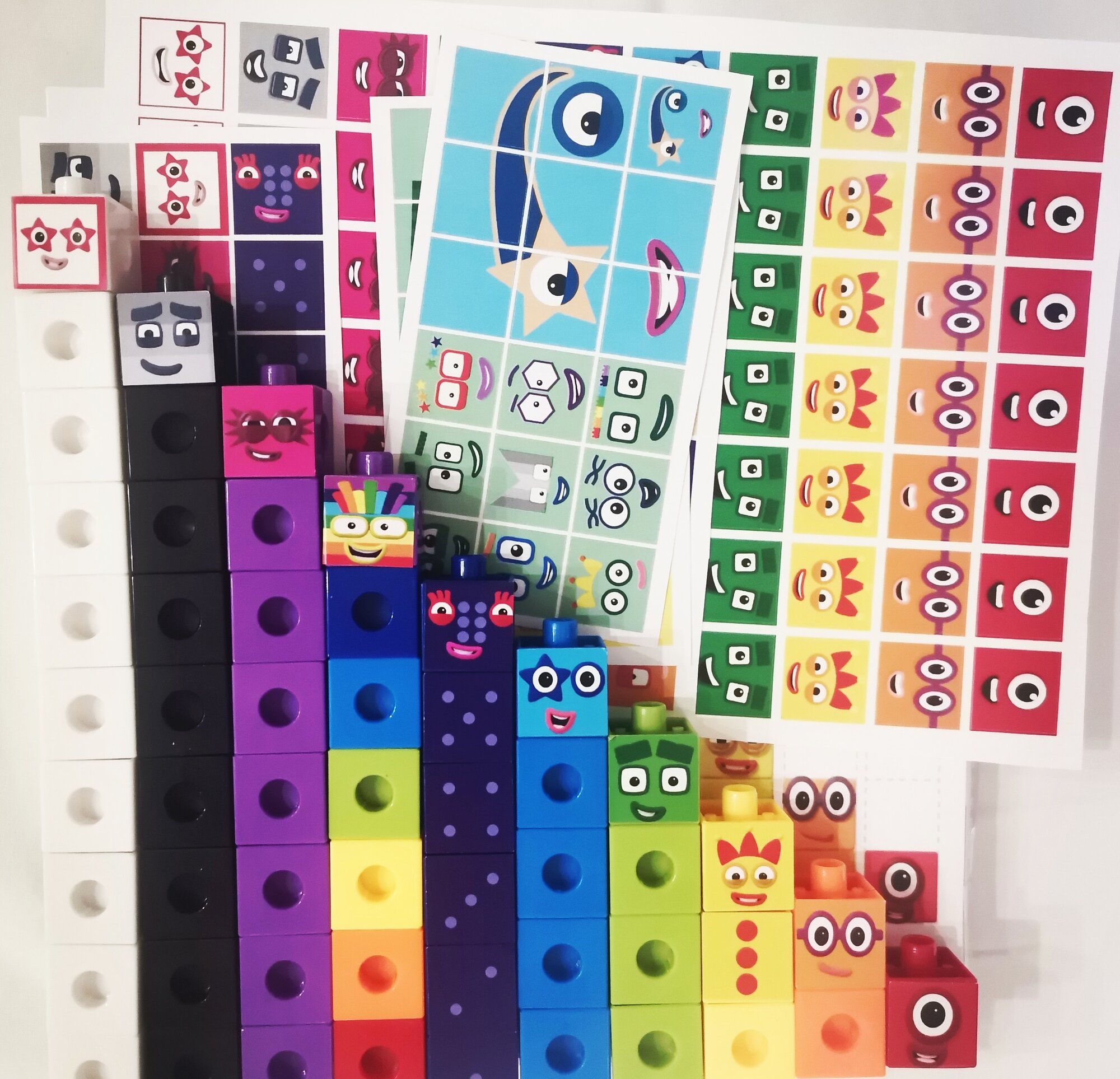 Кубики "Numberblocks конструктор" эмоции — фото 1