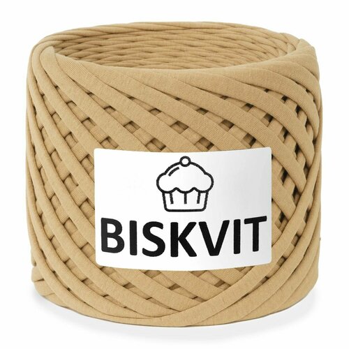 Трикотажная пряжа Biskvit (Бисквит) цвет Имбирь, 330гр. 100м. (100% хлопок), 1 моток. трикотажная пряжа biskvit бисквит цвет шерлок 330гр 100м 100% хлопок 1 моток