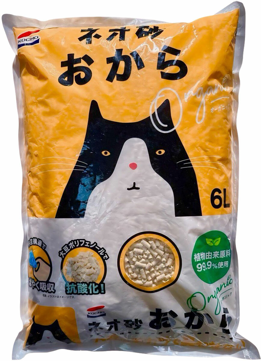 Neo Loo Life Neo Suna наполнитель комкующийся для туалета кошек с интенсивной защитой от запаха на основе соевых бобов (6 л х 4 шт)