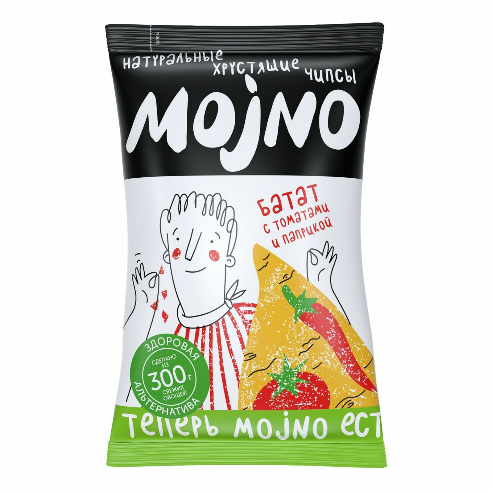 Чипсы натуральные Mojno из батата с томатом и паприкой, 75 г - фото №5