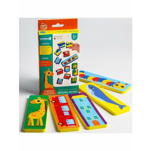 Макси-пазлы для игры в ванне тройные ,5 пазлов,15 дет.