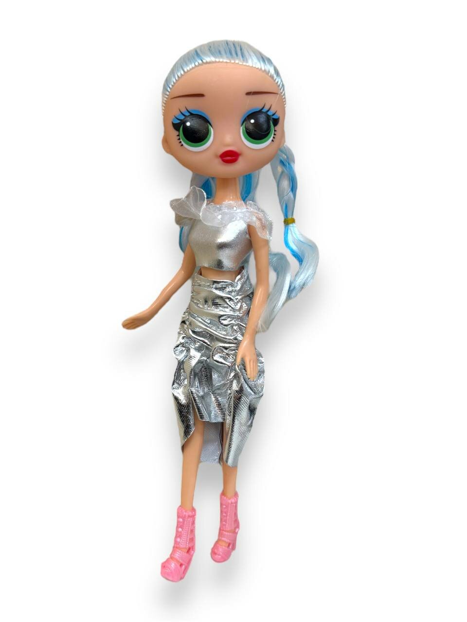 Кукла Лол с модной одеждой, очками и шкатулкой/серебрянное платье/