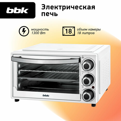 Мини-печь BBK OE1832M, white