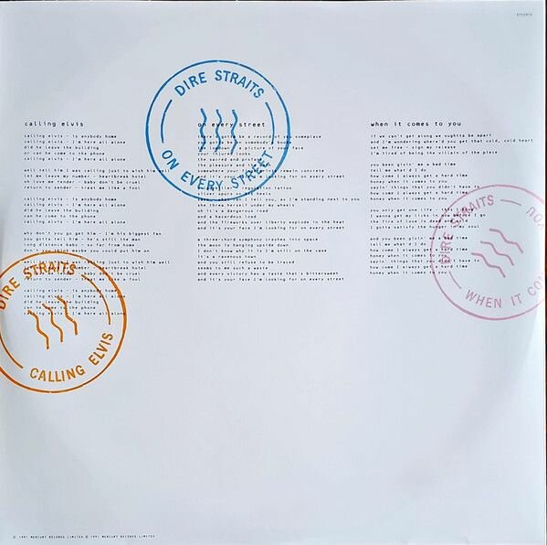 Dire Straits On Every Street Виниловая пластинка Universal Music - фото №14