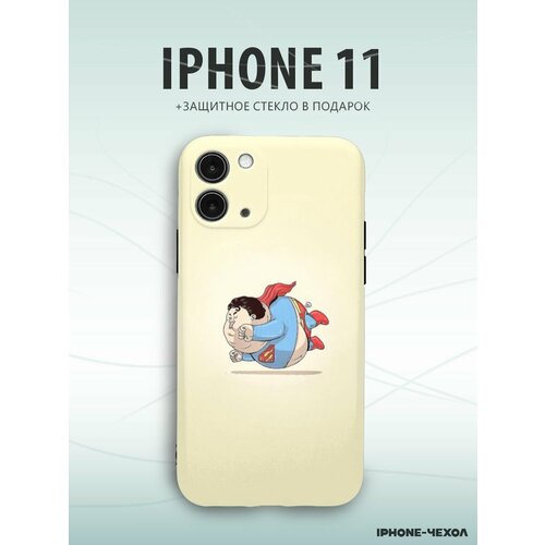 Чехол Iphone 11 супергерой арт