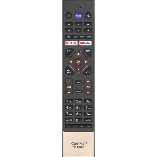 Универсальный пульт ClickPDU RM-L1657 для телевизоров Haier / Хаер / Хайер suitable for haier lcd tv htr a18e htr a18h htr a18m htr a18l remote control le22m600cf le24m600cf brand new