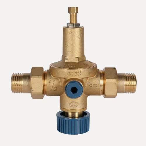 Изображение товара Клапан автоматической подпитки 1/2", НР-НР, PN 10, с выходом под манометр 0524.115, STOUT (Италия)