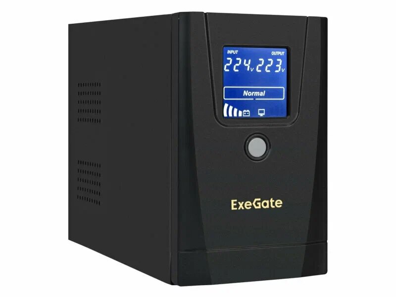 Источник бесперебойного питания EXEGATE SpecialPro Smart LLB-1000. LCD. AVR.1SH.2C13. RJ. USB (EX292788RUS)