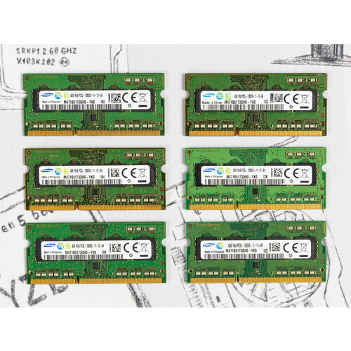 Оперативная память DDR3L SODIMM 4Gb 1600MHz 135V Samsung M471B5173QH0-YK0 1270₽