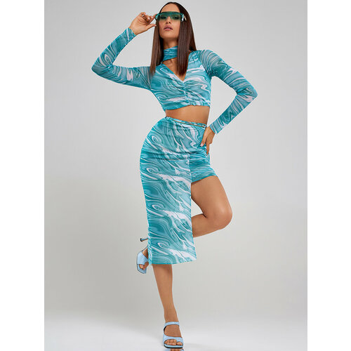 Комплект одежды ALZA, размер 42, голубой