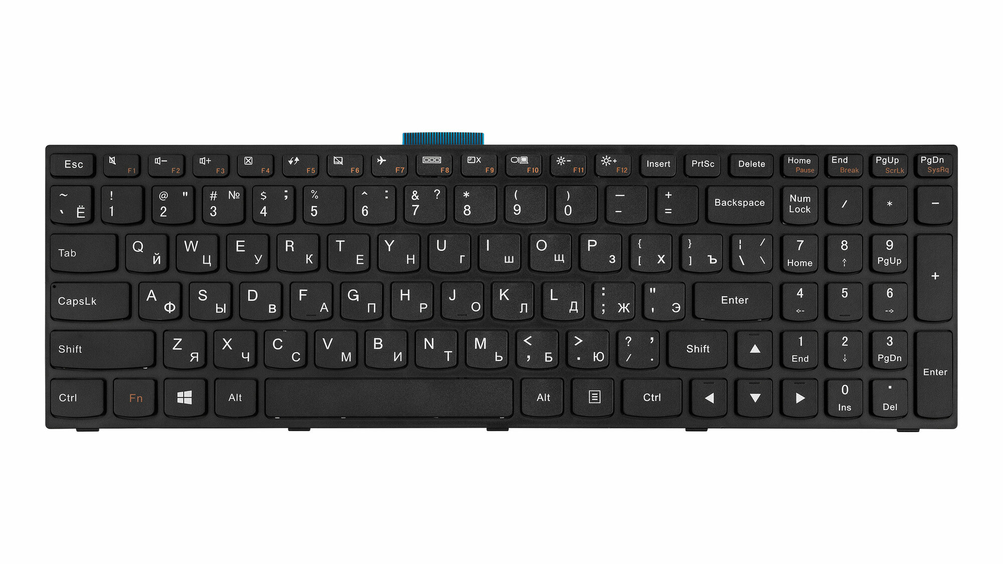 Клавиатура с рамкой для Lenovo B50-30, G50-70, B50-45, B50-70, ideapad 300-15IBR, ideapad 300-15ISK и др