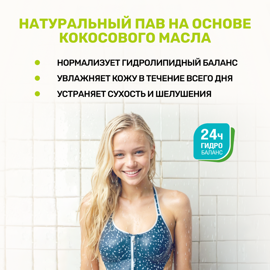 Жидкое мыло-пенка Clean&Fresh для рук и тела для дозатора Зелёный чай 1 л. — фото 1