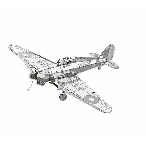 Металлическая сборная 3D модель истребитель Hawker Hurricane