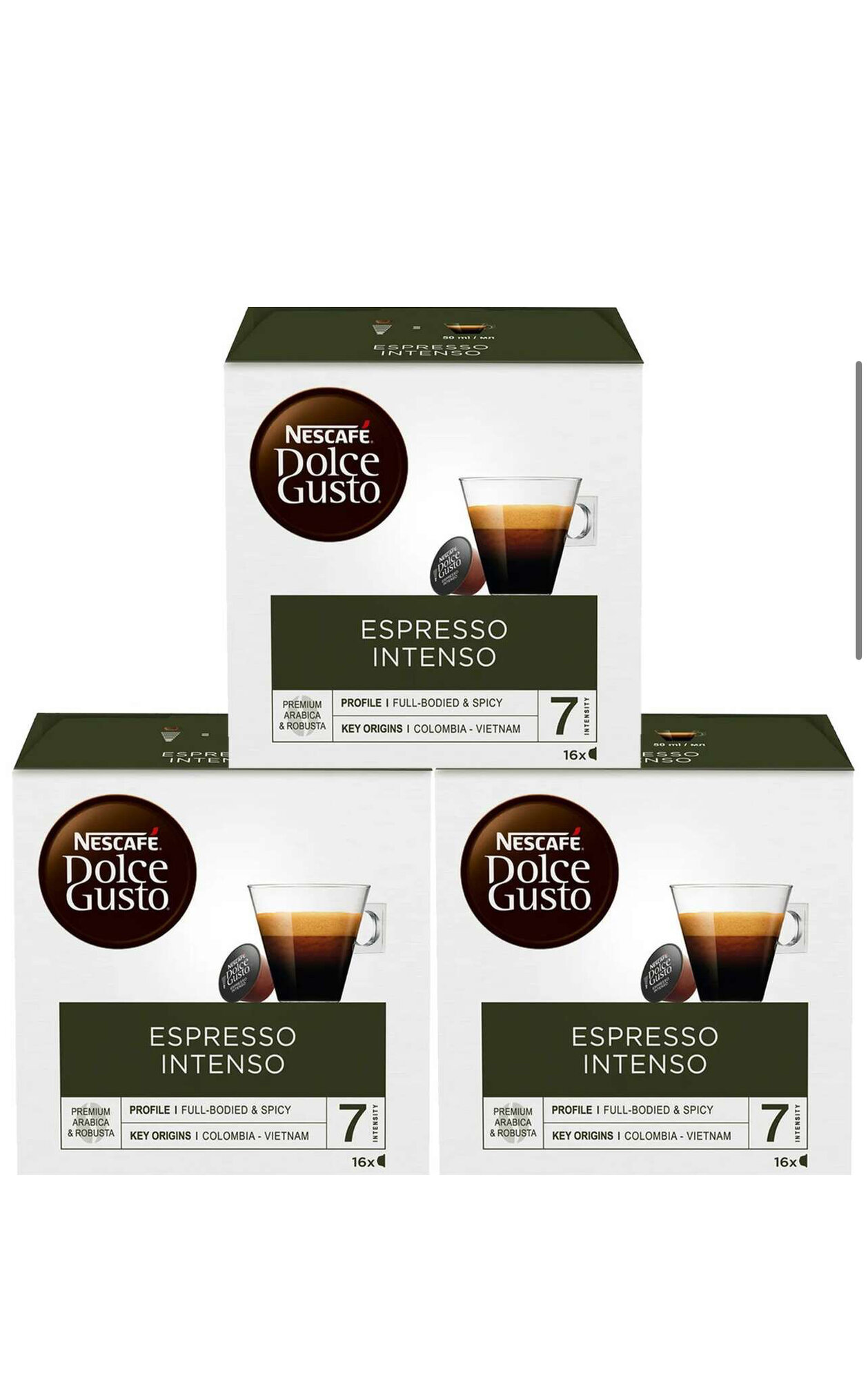Nescafe Dolce Gusto Кофе в капсулах для кофемашины ESPRESSO INTENSO 3 уп. по 16 шт.