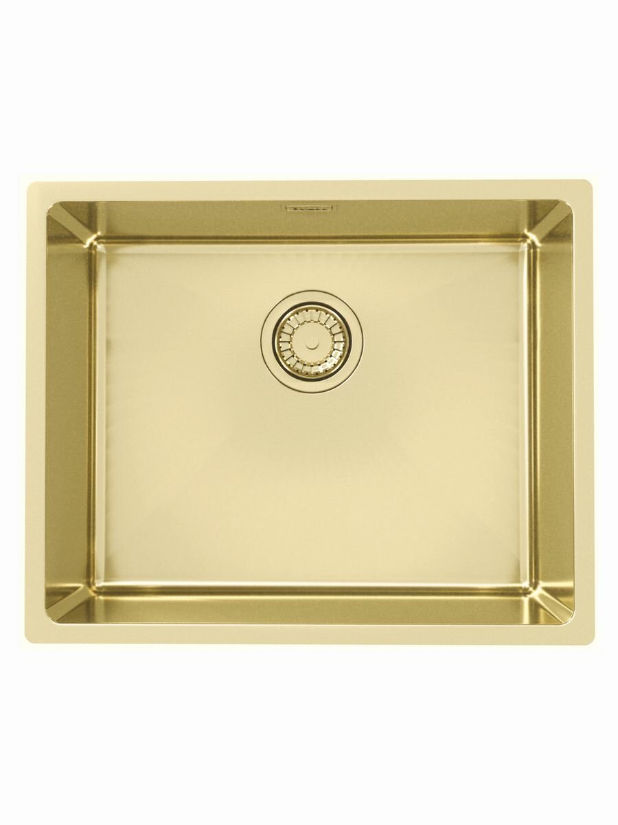 Мойка KOMBINO 50 MONARCH GOLD SAT-90 542X442X195 U в компл. с выпуском без сифона,