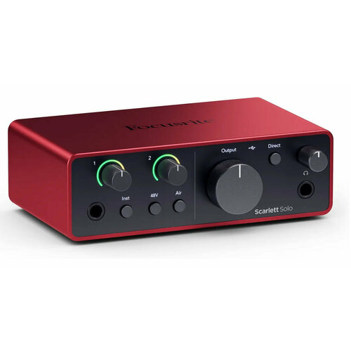 Звуковая карта Focusrite Scarlett Solo 4rd gen для USB набор для звукозаписи focusrite scarlett solo studio 4rd gen