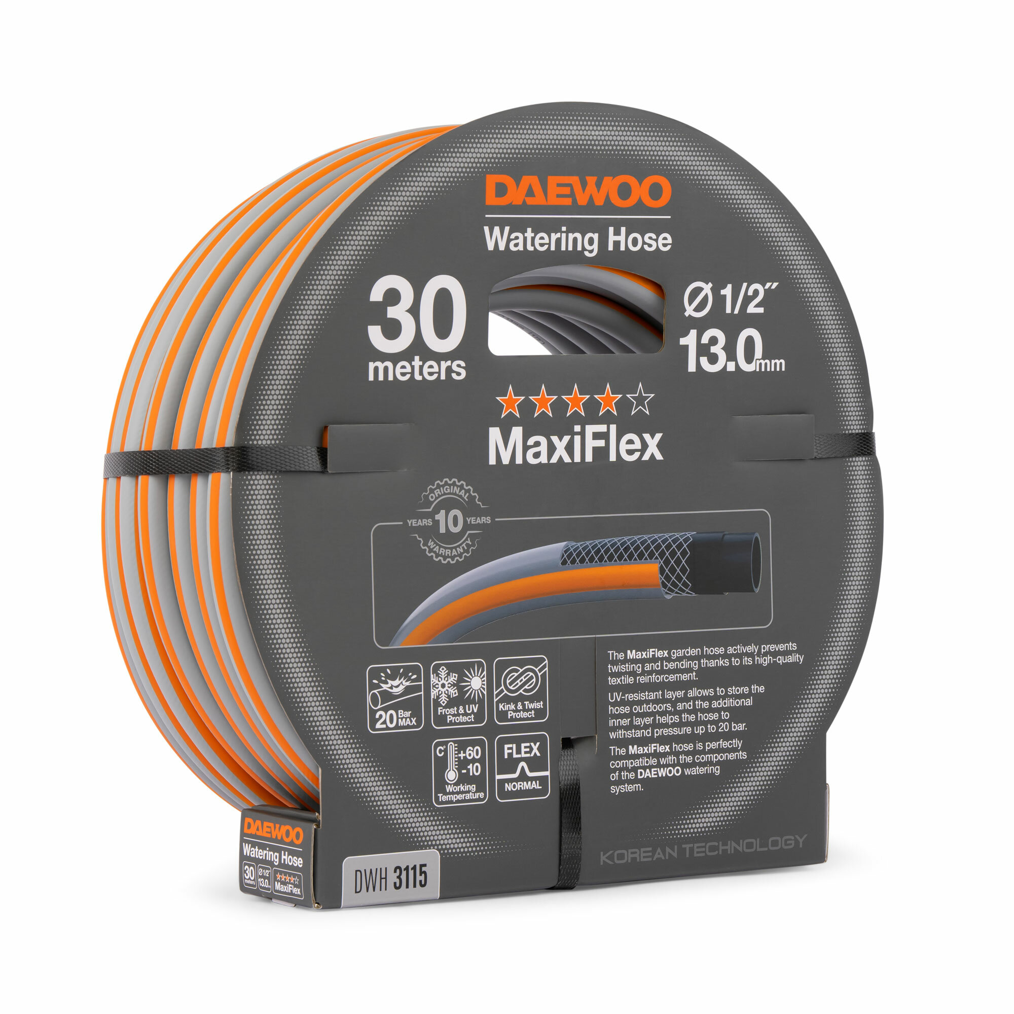 фото Шланг для полива DAEWOO MaxiFlex DWH 3115 (1/2", 13мм, 30м)