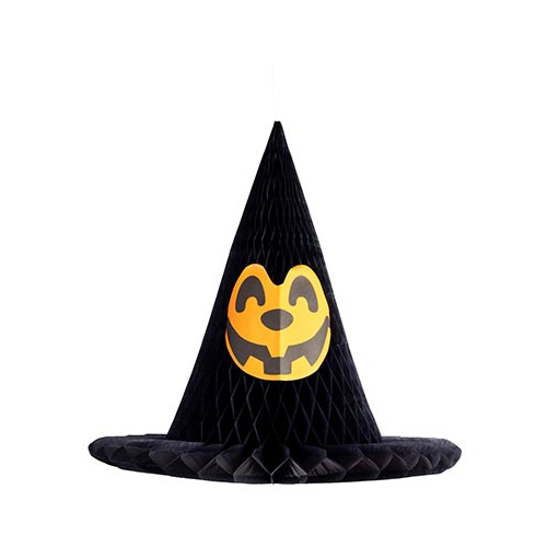Фигура Хеллоуин Шляпа Ведьмы черная 34см/G шляпа ведьмы черная с паучком атлас
