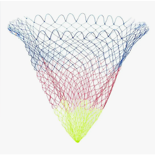 сетка для подсачека рыболовного диаметр 50 см серая Сетка для подсачека цветная 80 см