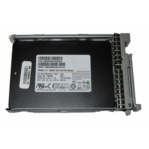 Жесткий диск Cisco UCS-SD960GBKS4-EV 960Gb SATAIII 25 SSD 102770₽