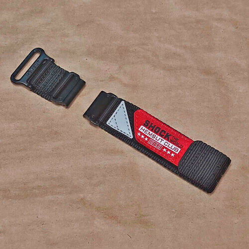 Ремешок Hemsut 26мм циферблат 51 мм для Garmin нейлоновый дышащий с перфорацией на липучке Fenix Epix Tactix Descent Черный 3790₽