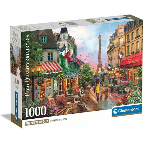 Пазл для взрослых Clementoni 1000 деталей: Цветы в Париже пазл для взрослых trefl 1000 деталей кот в париже
