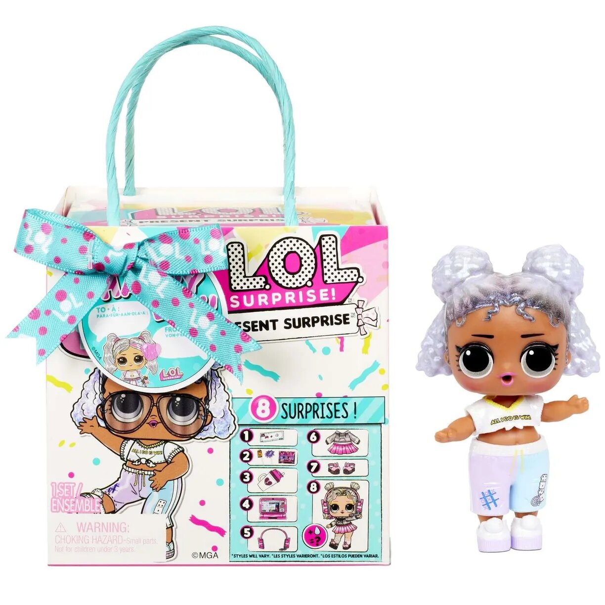 Кукла-сюрприз L.O.L. Surprise Present Surprise Series 3, 7.5 см, 576396C3 микс