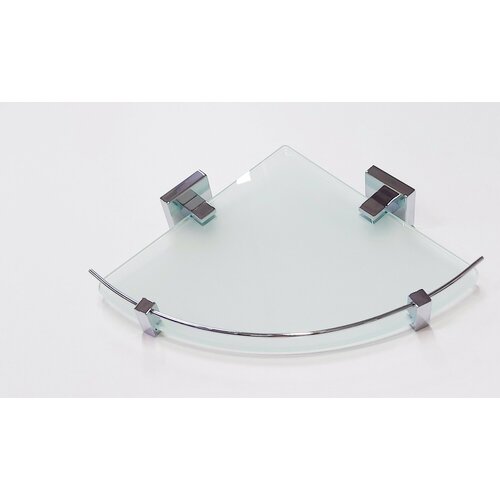 Полка стекло угловая хром DOMINCARE DC8921-1CR