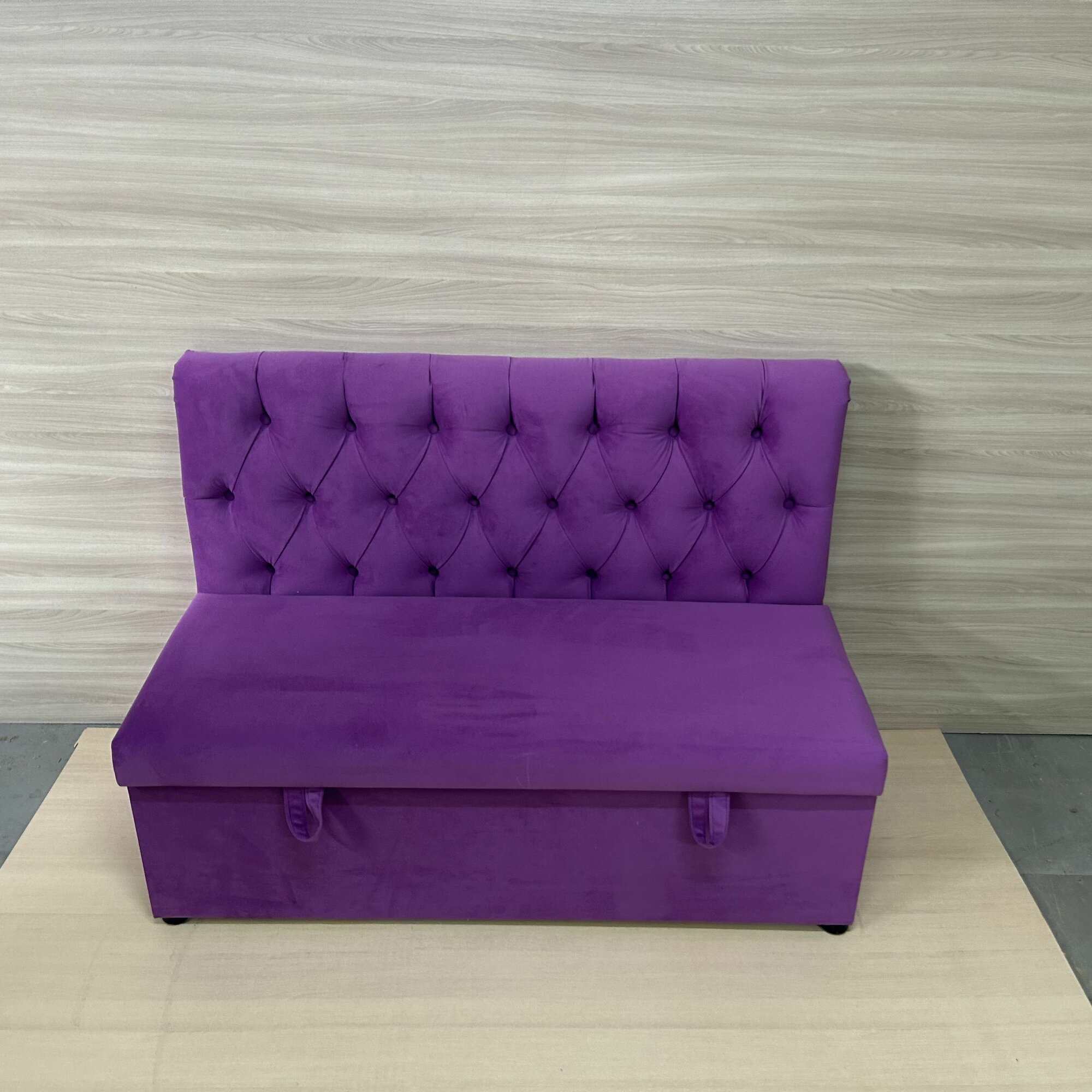 Кухонный диван "Каретка" Фиолетовый