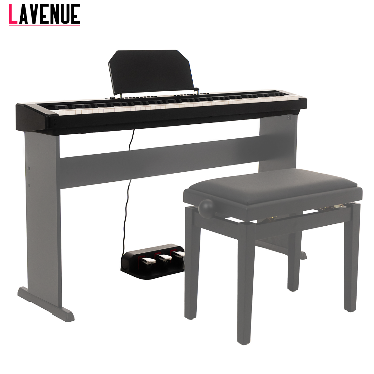 LAVENUE Nocturne BK (C-811) с тремя педалями (деревянная стойка опционально)